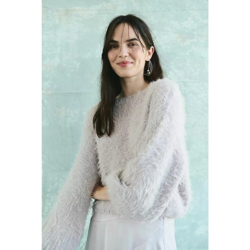 Free People Flurry Sweater in Lilac Frost - Picture 6 of 9